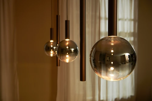 Lucide JASMINE - Pendant light - LED Dim. - CCT - 5x4W 2200K/3300K - Copper - Premium - atmosphere 4